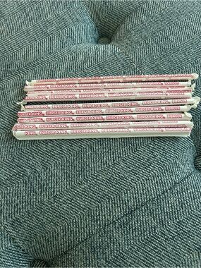 VTG Burger King Paper Straws Lot of 9 Unused Retro Fast Food Memorabilia